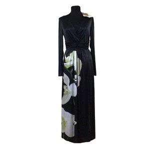 NWT Altuzarra for Target Floral Motif Maxi Dress Size S High Front side slit